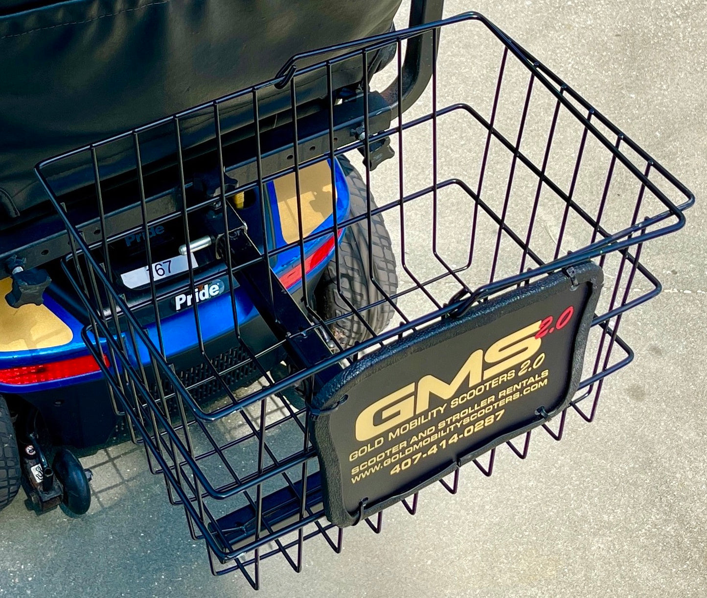 scooter rental basket
